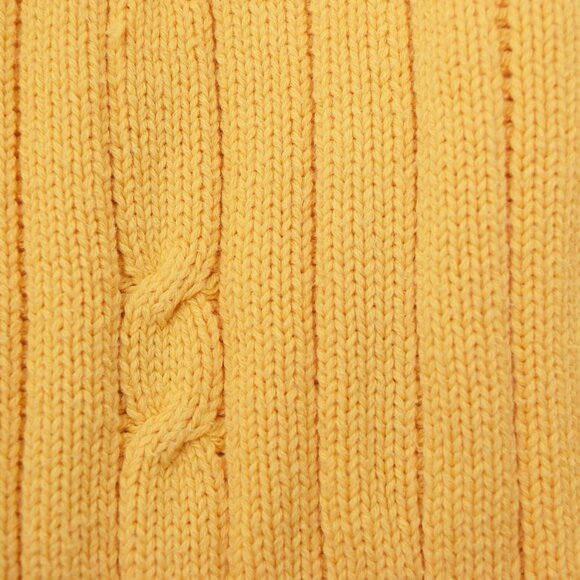 Nautical Crewneck Pullover Sweater Men XL Extra Large Cable Knit Yellow Preppy - Picture 13 of 16